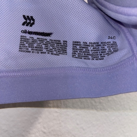 Purple all in motion 34C sports bra - Picture 2 of 2